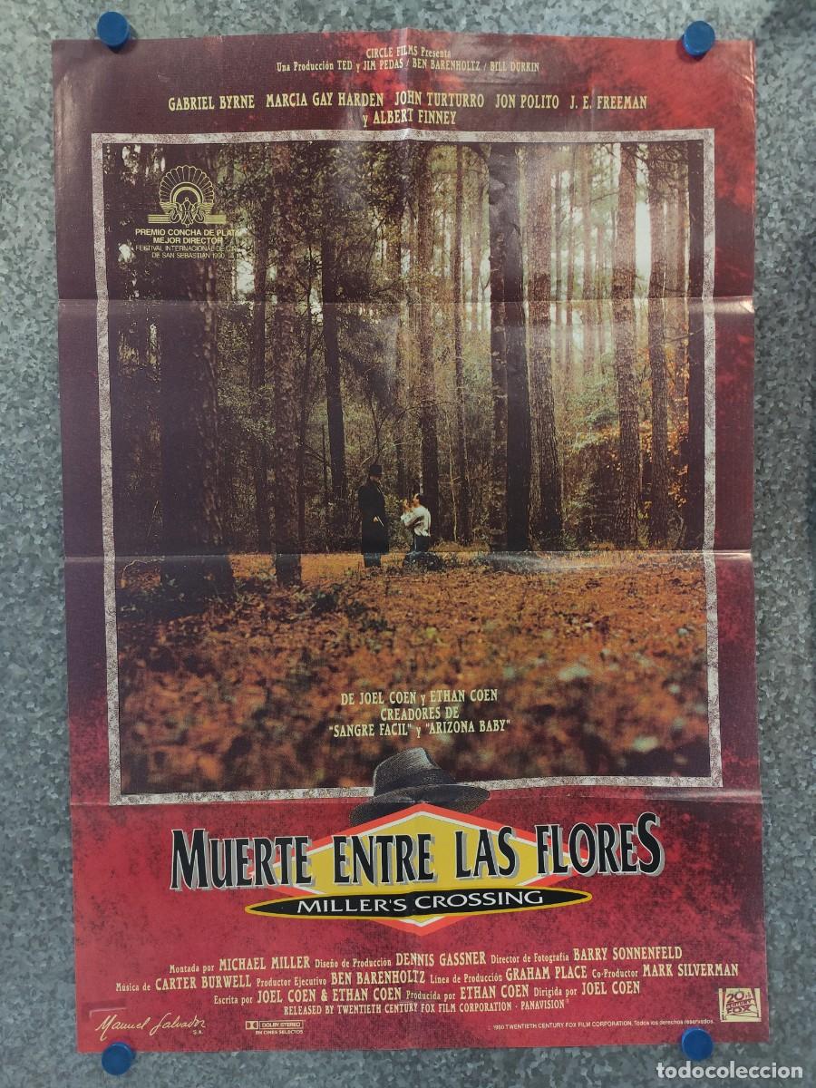 Cine: Muerte entre las flores. Gabriel Byrne, Marcia Gay Harden, Albert Finney. A&Ntilde;O 1990. POSTER ORIGINAL