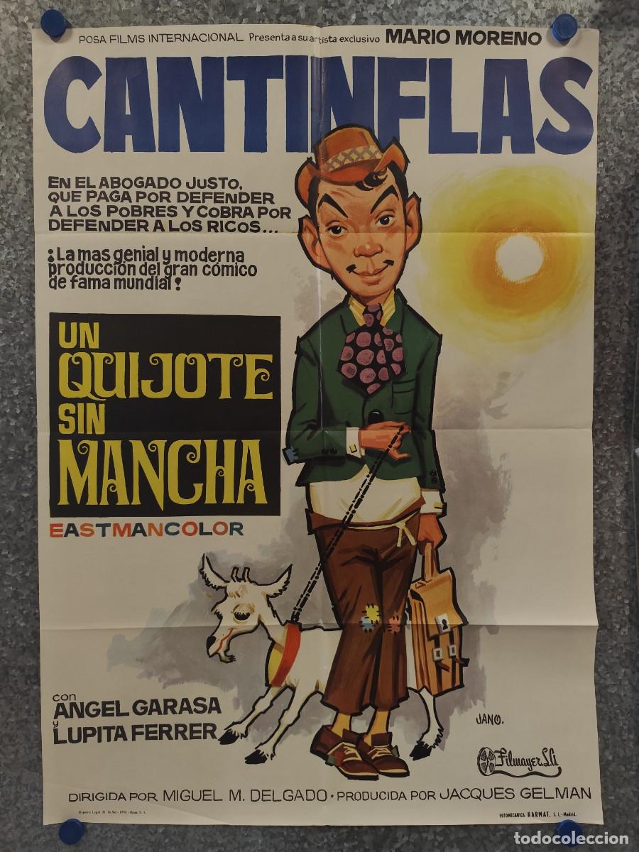 Cine: UN QUIJOTE SIN MANCHA. CANTINFLAS. A&Ntilde;O 1970. POSTER ORIGINAL