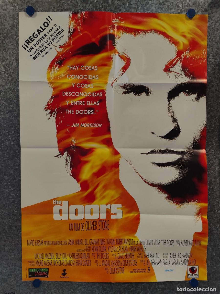 Cine: THE DOORS. VAL KILMER, MEG RYAN . A&Ntilde;O 1991. POSTER ORIGINAL VIDEOCLUB