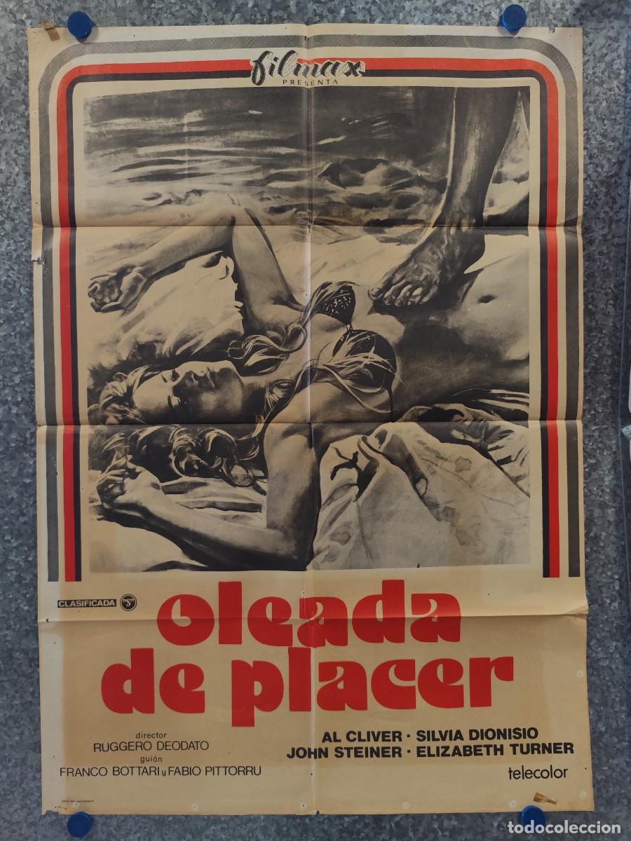 Cine: OLEADA DE PLACER. RUGGERO DEODATO SILVIA DIONISIO, AL CLIVER. A&Ntilde;O 1977. POSTER ORIGINAL