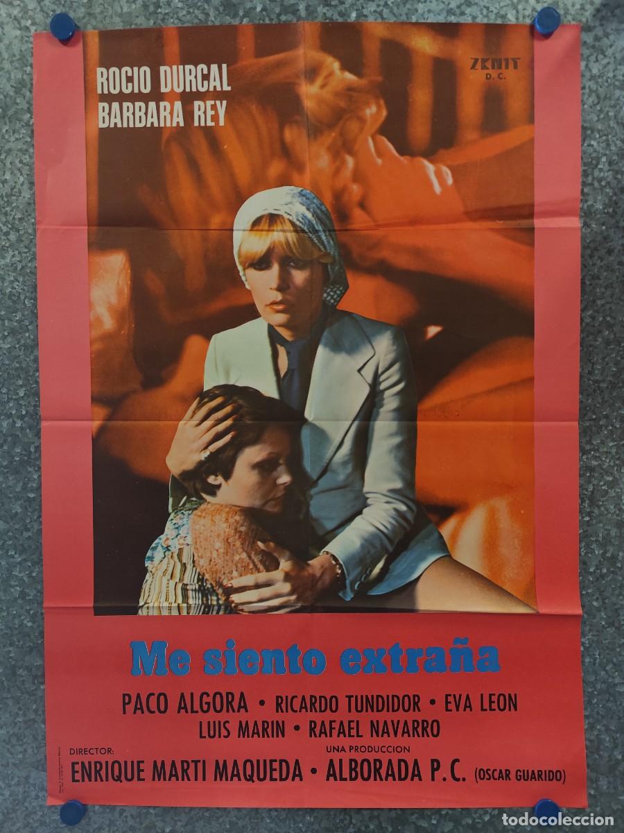 Cine: ME SIENTO EXTRA&Ntilde;A. ROCIO DURCAL, BARBARA REY. A&Ntilde;O 1977. POSTER ORIGINAL