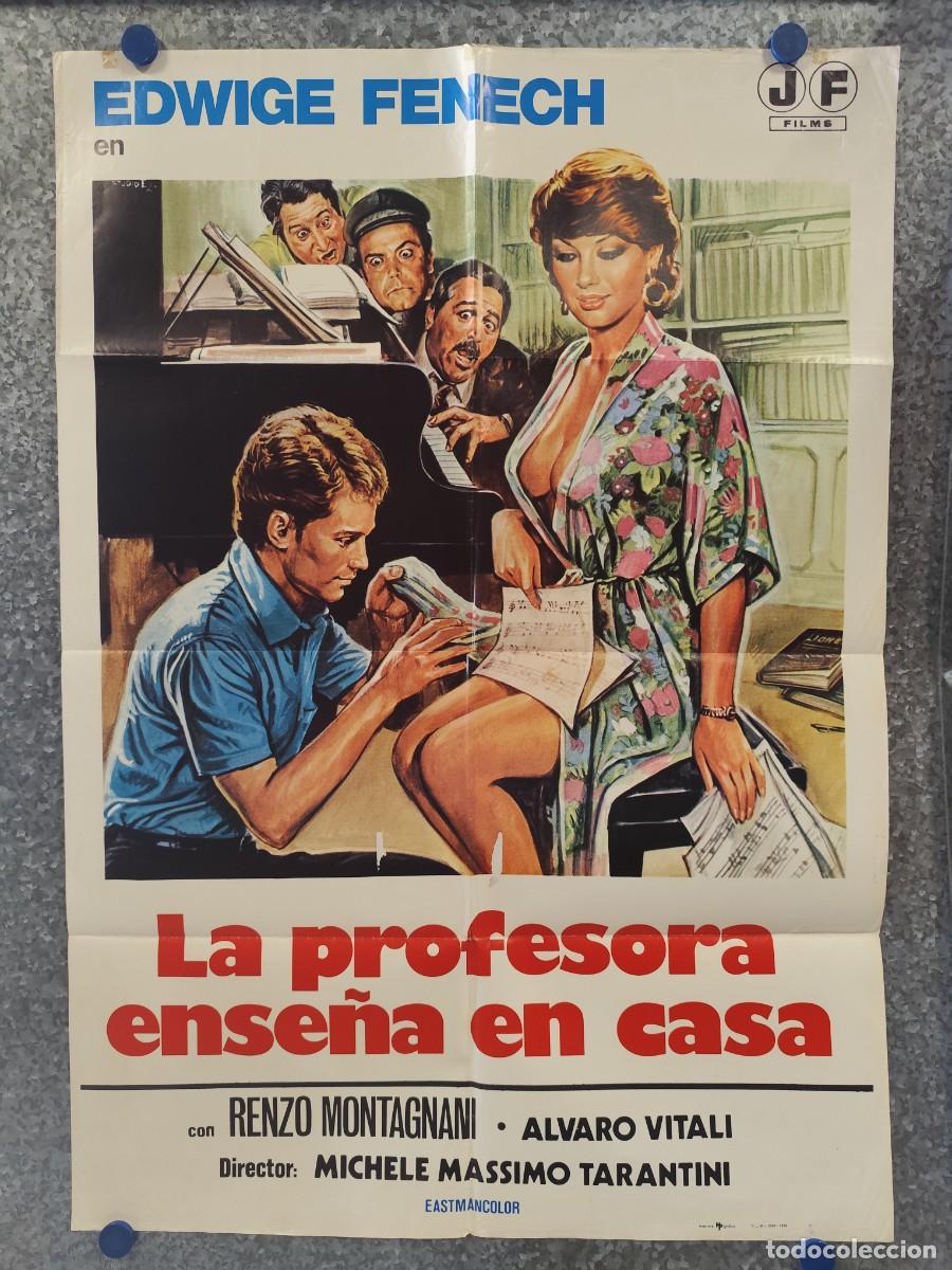 Cine: LA PROFESORA ENSE&Ntilde;A EN CASA. EDWIGE FENECH, ALVARO VITALI. A&Ntilde;O 1979. POSTER ORIGINAL