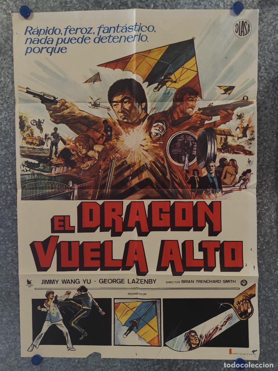 Cine: EL DRAGON VUELA ALTO. GEORGE LAZENBY. A&Ntilde;O 1975. POSTER ORIGINAL