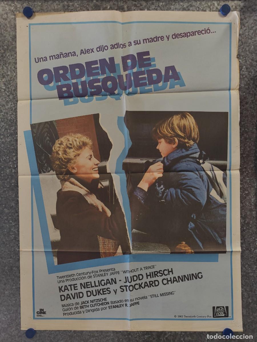 Cine: ORDEN DE BUSQUEDA. KATE NELLIGAN. A&Ntilde;O 1983. POSTER ORIGINAL