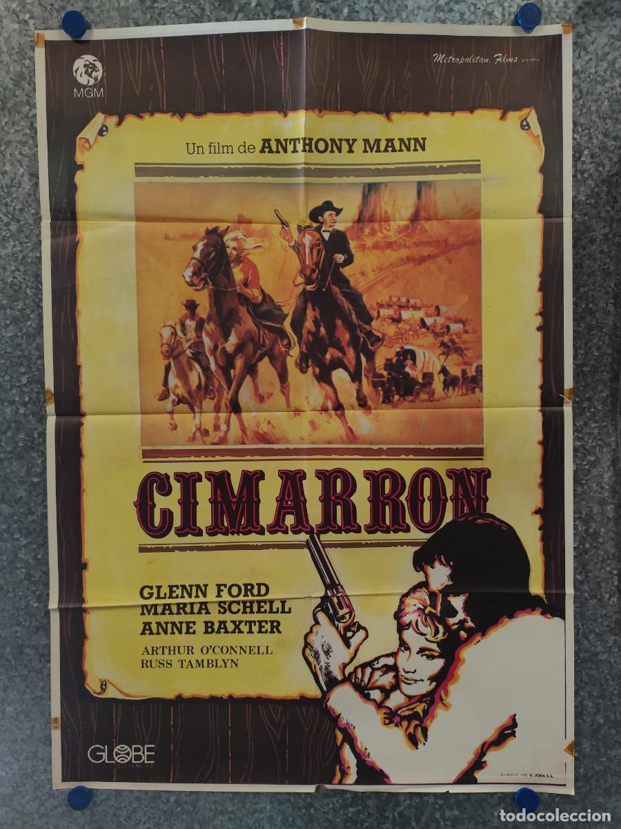 Cine: CIMARRON. GLENN FORD, ANTHONY MANN, MARIA SCHELL. A&Ntilde;O 1983. POSTER ORIGINAL