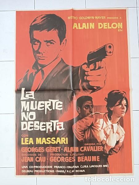 Cine: SMP B014 LA MUERTE NO DESERTA ALAIN DELON LEA MASSARI LEGION POSTER ORIGINAL 70X100 ESTRENO