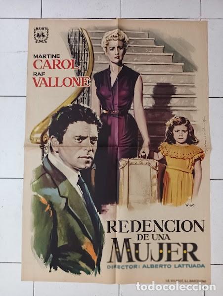 Cine: SMP B015 REDENCION DE UNA MUJER MARTINE CAROL RAF VALLONE MAC POSTER ORIGINAL 70X100 ESTRENO