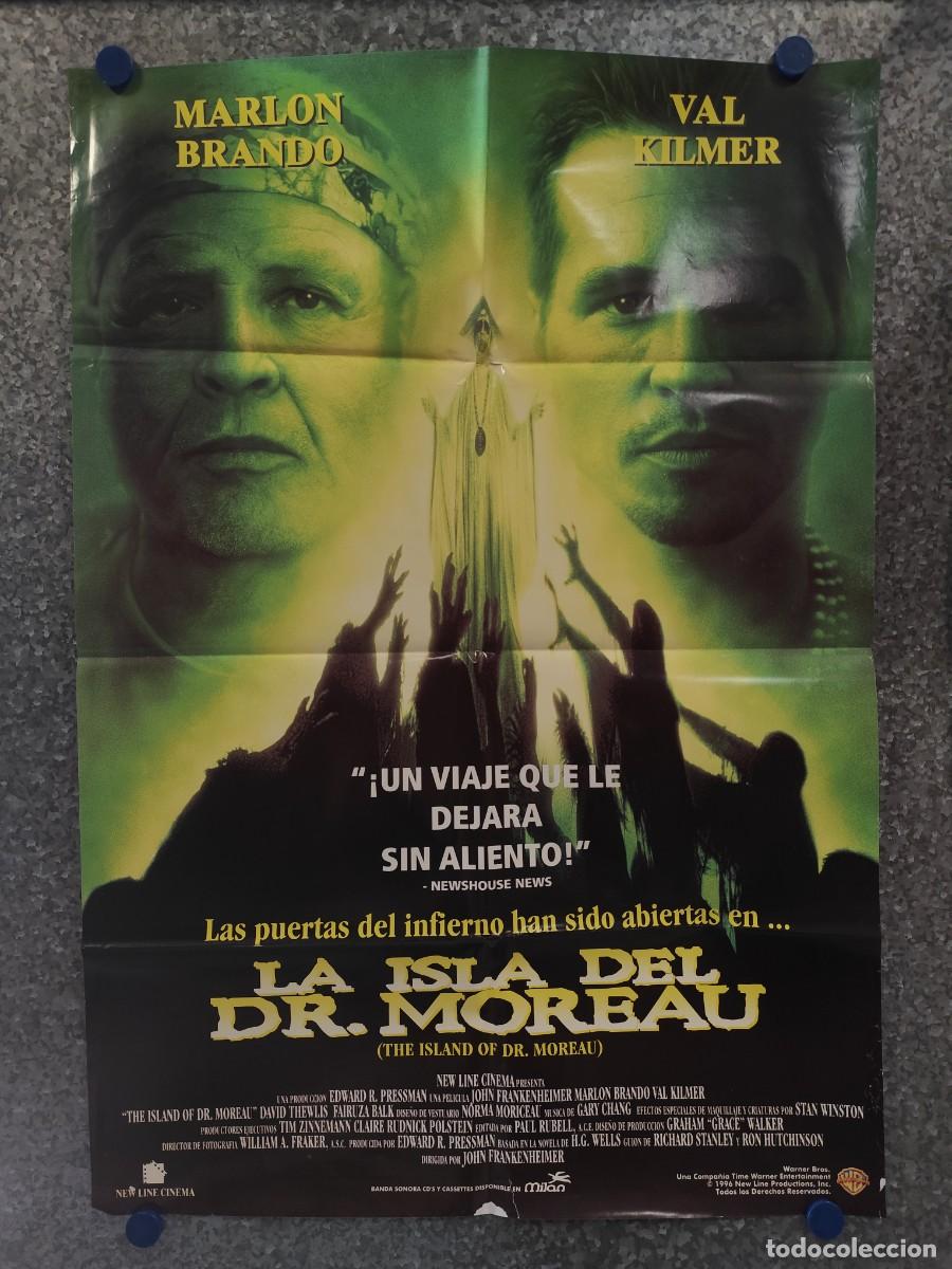 Cine: LA ISLA DEL DR MOREAU. MARLON BRANDO, VAL KILMER. A&Ntilde;O 1996. POSTER ORIGINAL
