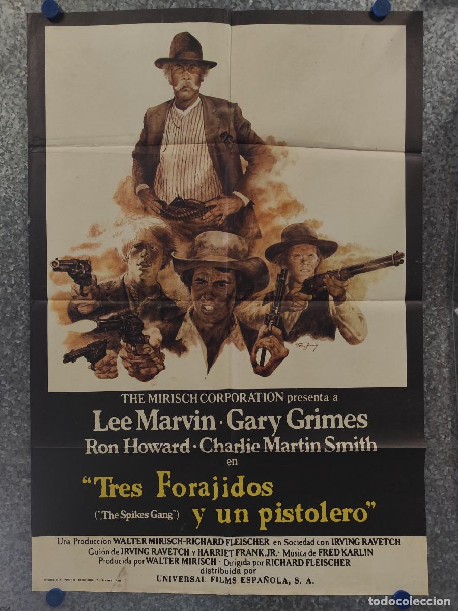 Cine: Tres forajidos y un pistolero. Lee Marvin, Gary Grimes, A&Ntilde;O 1976 POSTER ORIGINAL