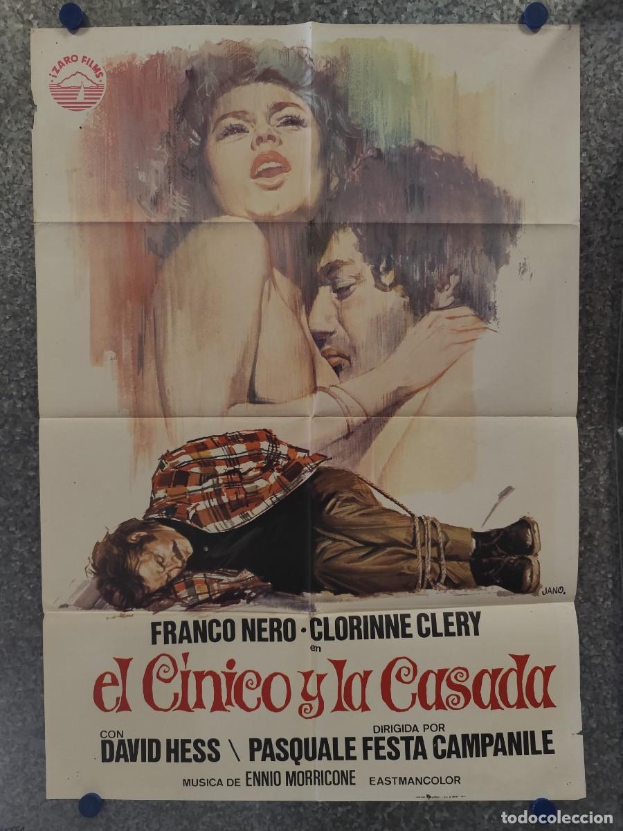 Cine: EL CINICO Y LA CASADA. FRANCO NERO, CORINNE CLERY. A&Ntilde;O 1977 POSTER ORIGINAL