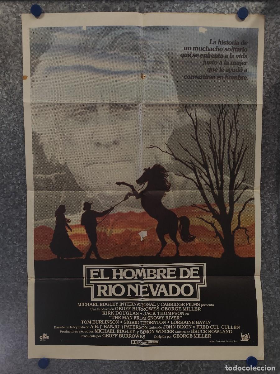 Cine: El hombre de R&iacute;o Nevado. Tom Burlinson, Terence Donovan, Kirk Douglas. A&Ntilde;O 1982. POSTER ORIGINAL