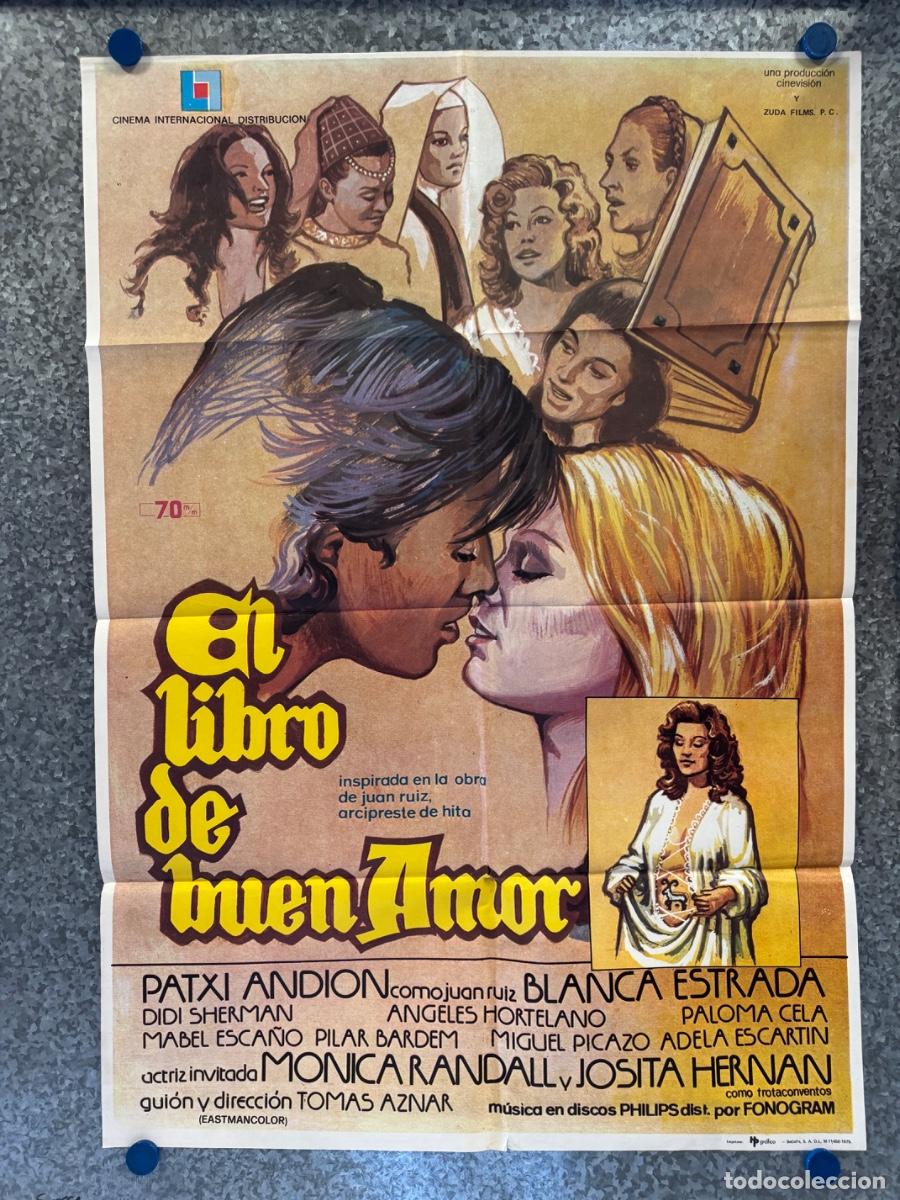 Cine: El libro de buen amor, Patxi Andion, Blanca Estrada, A&ntilde;o 1975, POSTER ORIGINAL