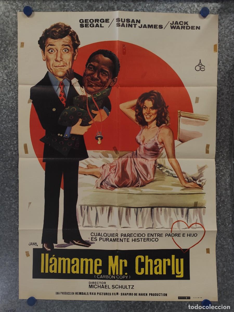 Cine: Ll&aacute;mame Mr. Charly. George Segal, Denzel Washington, Susan Saint James. A&Ntilde;O 1982. POSTER ORIGINAL