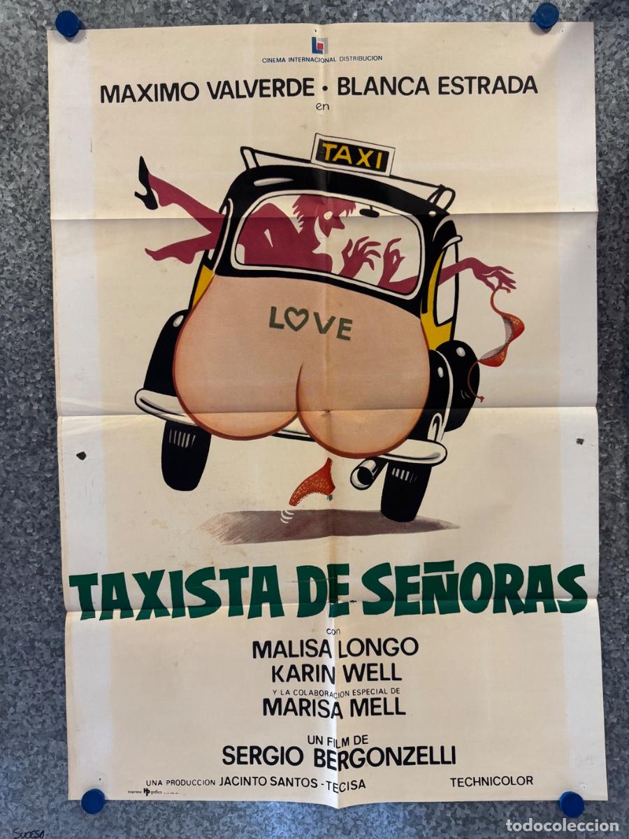 Cine: Taxista de se&ntilde;oras, Maximo Valverde, Blanca Estrada, A&ntilde;o 1977, POSTER ORIGINAL