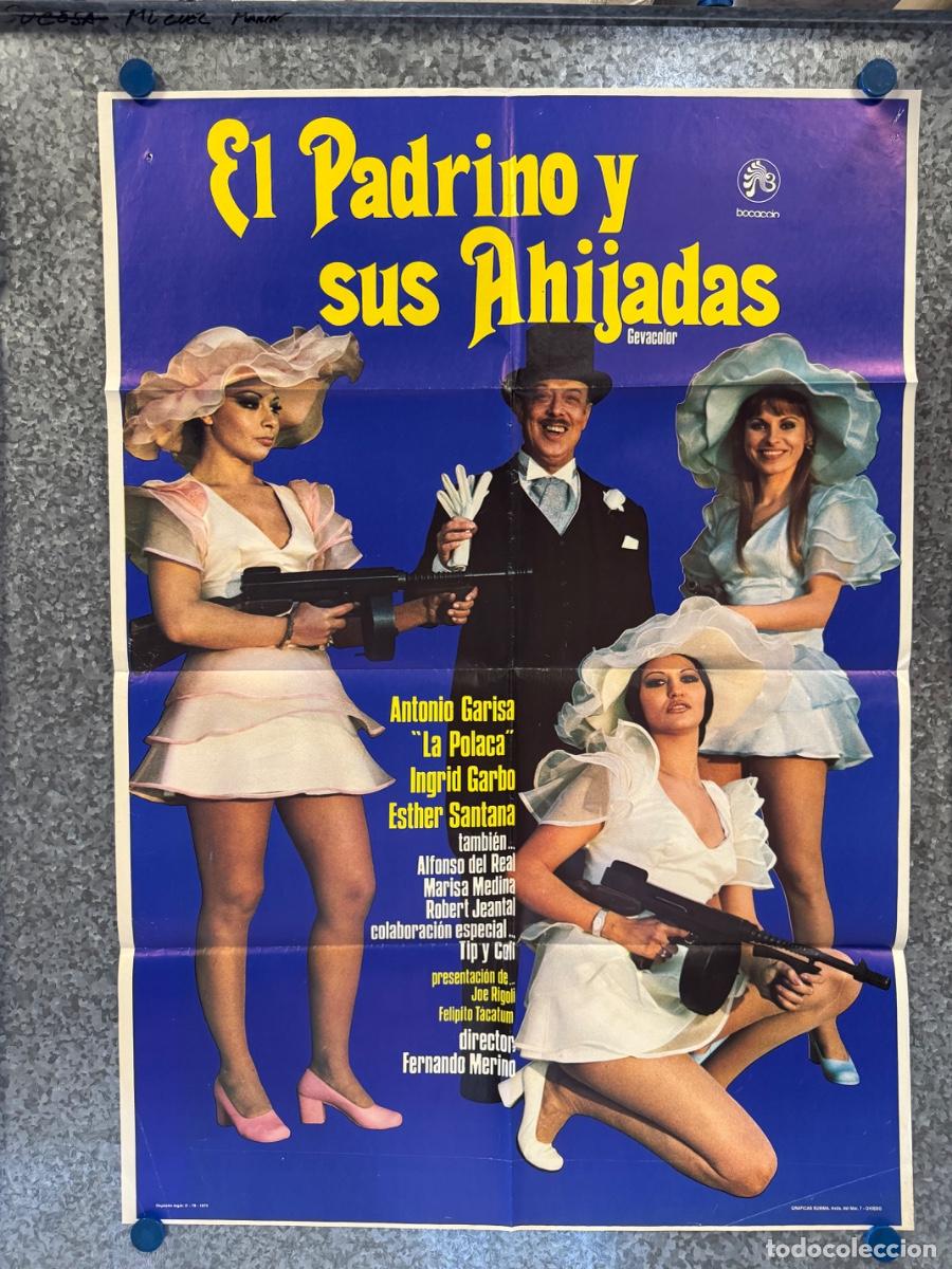 Cine: El padrino y sus ahijadas, Antonio Garisa, Ingrid Garbo, A&ntilde;o 1973, POSTER ORIGINAL