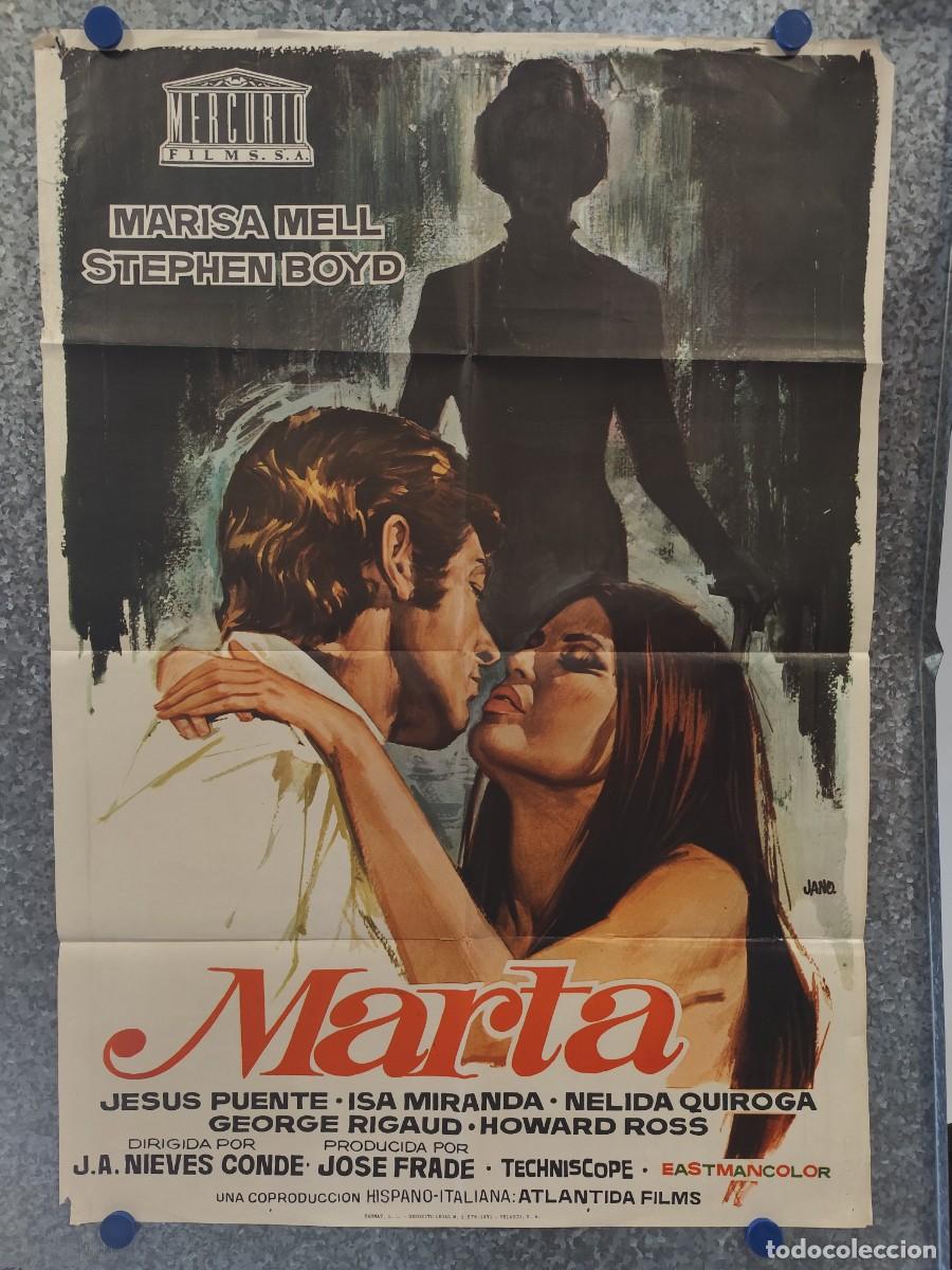Cine: MARTA. MARISA MELL. A&Ntilde;O 1971. POSTER ORIGINAL