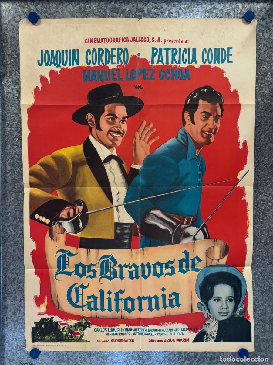 Cine: Los bravos de California, Joaquin Cordero, Patricia Conde, A&ntilde;o 1965, POSTER ORIGINAL