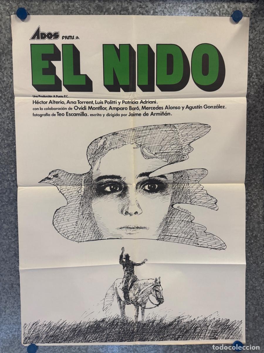 Cine: El nido, Hector Alterio, Ana Torrent, POSTER ORIGINAL
