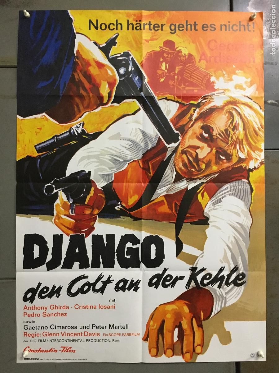 Cine: AFG32 CHIEDI PERDONO A DIO NON A ME GEORGE ARDISSON POSTER ORIGINAL ALEMAN 60X84 h0
