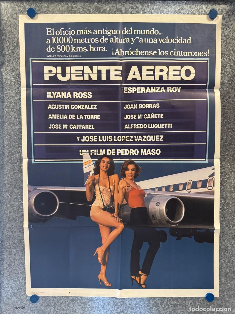 Cine: Puente Aereo, Ilyana Ross, Esperanza Roy, A&ntilde;o 1981, POSTER ORIGINAL