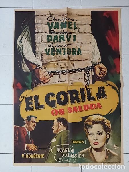 Kino: SMP B020 EL GORILA OS SALUDA LINO VENTURA CHARLES VANEL DARVI POSTER ORIGINAL 70X100 ESTRENO