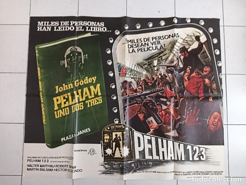 Cinema: SMP B021 PELHAM 1-2-3 WALTER MATTHAU ROBERT SHAW POSTER ORIGINAL 2 hojas 100X124 ESTRENO