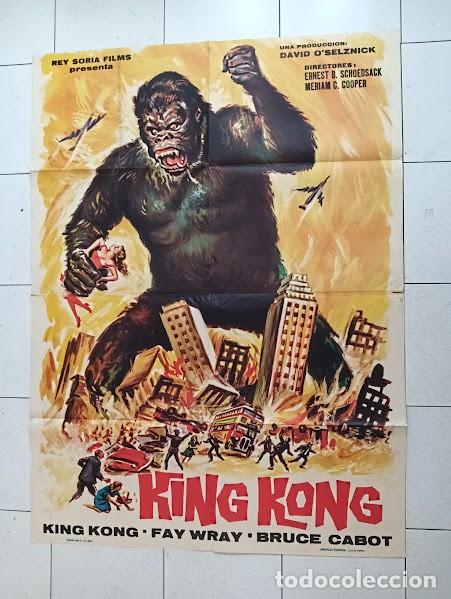 Cinema: SMP B024 KING KONG FAY WRAY ROBERT ARMSTRONG POSTER ORIGINAL 2 hojas 100X140 ESPA&Ntilde;OL