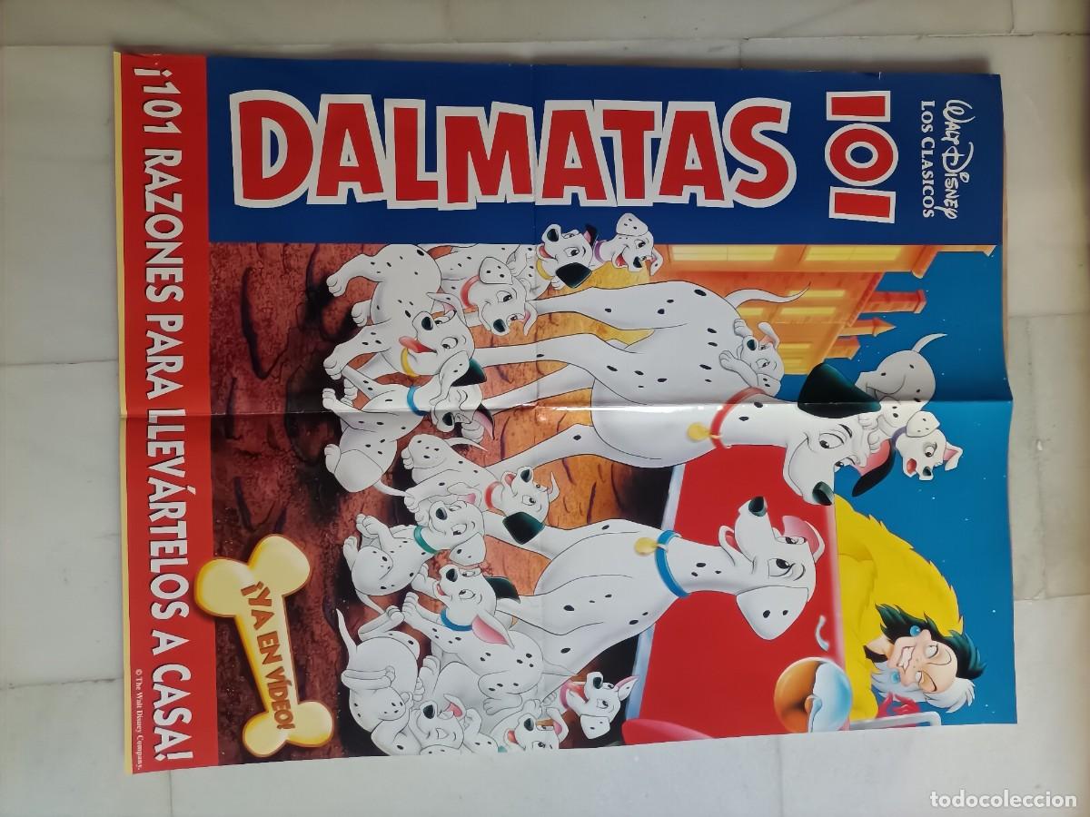 Cine: POSTER ORIGINAL WALT DISNEY. DE LA PEL&Iacute;CULA, 101 D&Aacute;LMATAS. 88 X 68 CM.