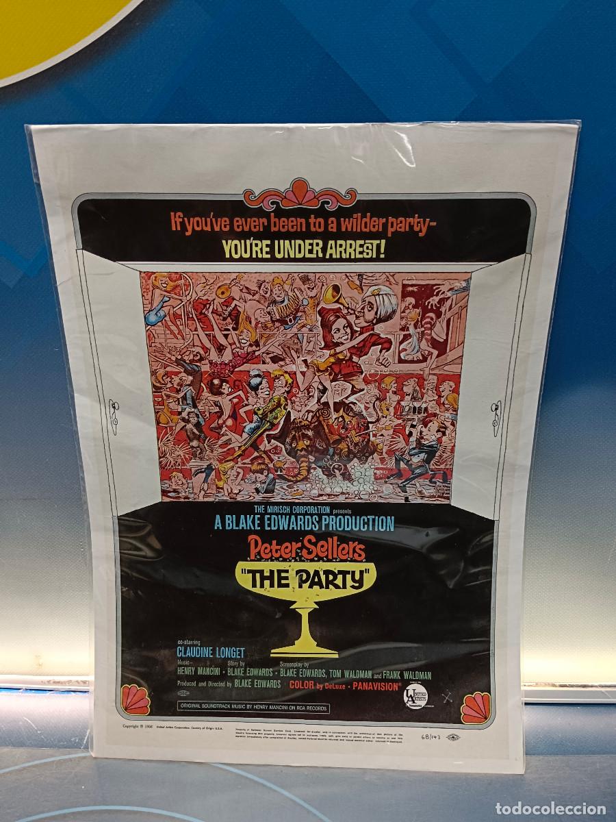 Cine: Cartel de cine, THE PARTY Peter Sellers, 32x45 cm.