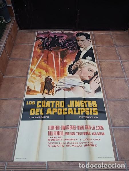Cinema: SMP B026 LOS CUATRO JINETES DEL APOCALIPSIS GLENN FORD BLASCO IBA&Ntilde;EZ POSTER ORG 3 hojas ESTR 100X205