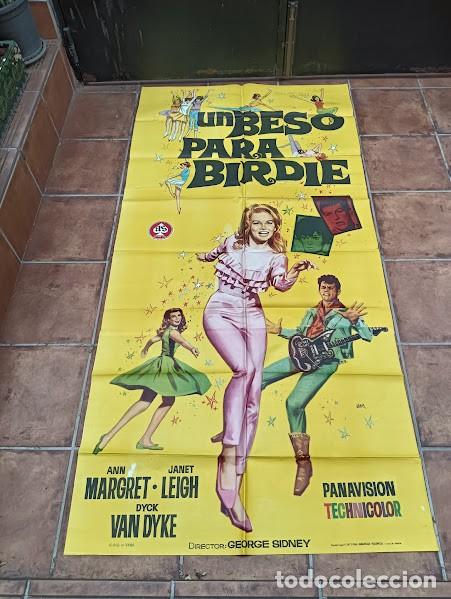 Cine: SMP B029 UN BESO PARA BIRDIE ANN-MARGRET DICK VAN DYKE JANO POSTER ORIGINAL 3 HOJAS 100X205 ESTRENO