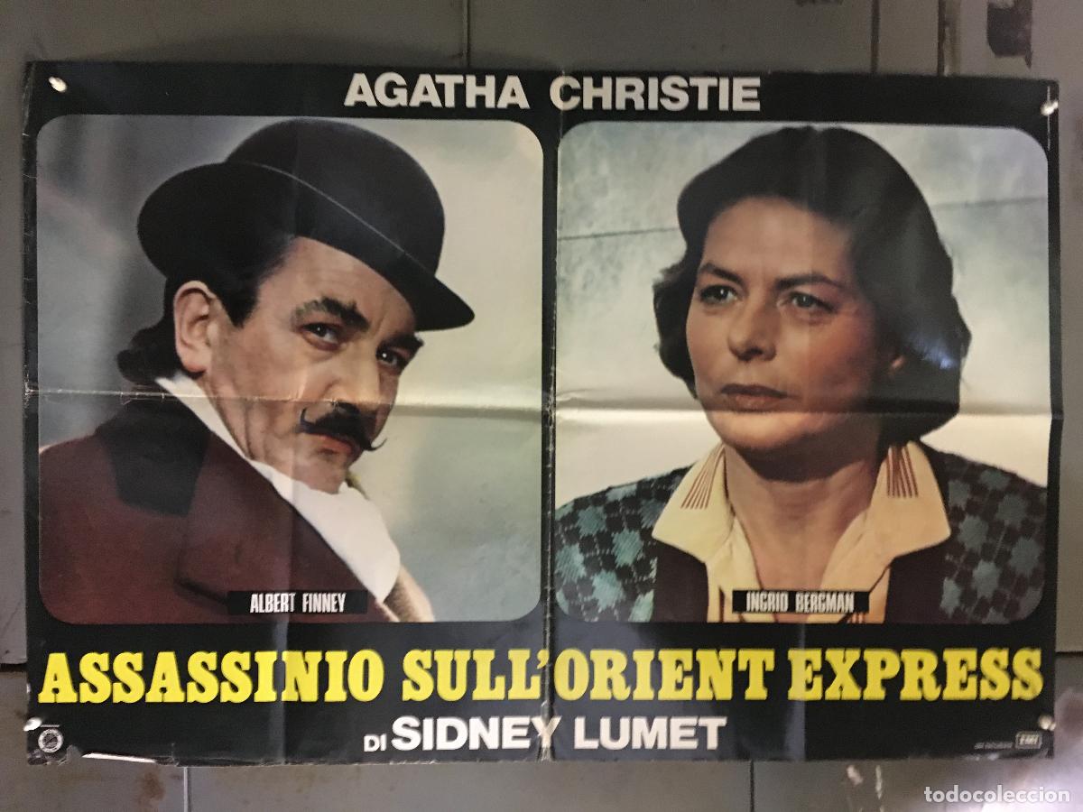 Cine: AFG49 ASESINATO EN EL ORIENT EXPRESS AGATHA CHRISTIE CONNERY REDGRAVE POSTER ORIGINAL ITALIANO 68X94