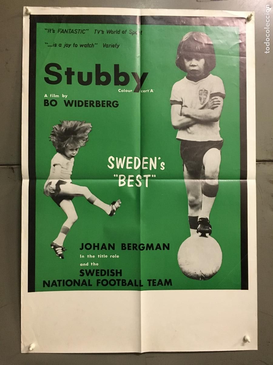 Cine: AFG50 FIMPEN EL GOLEADOR FUTBOL CINE SUECO POSTER ORIGINAL INGLES 55X80 h0
