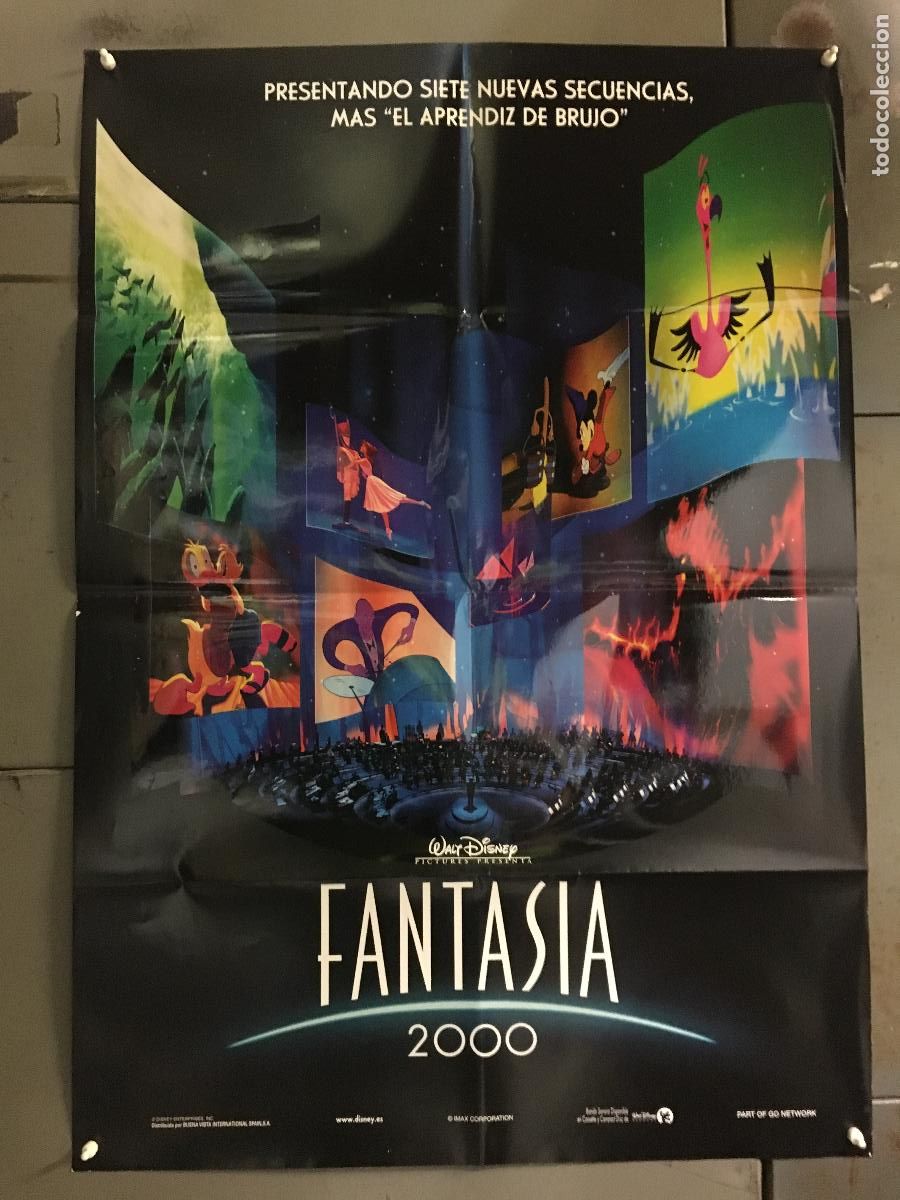 Cine: AFG52 FANTASIA 2000 WALT DISNEY POSTER ORIGINAL 70X100 ESTRENO h2