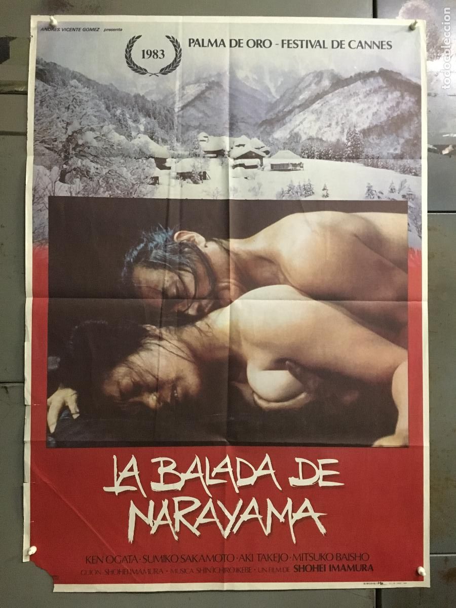 Cine: AFG59 LA BALADA DE NARAYAMA SHOHEI IMAMURA CINE JAPONES POSTER ORIGINAL 70X100 ESTRENO h0