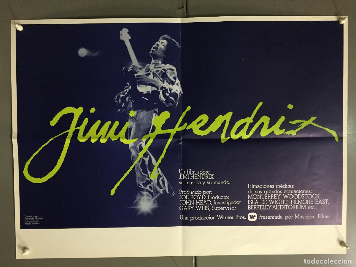 Cinema: AFG74 JIMI HENDRIX JIMMY HENDRIX POSTER ORIGINAL 50X70 ESTRENO h2