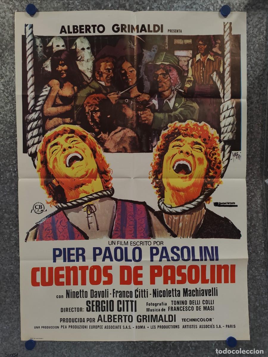 Cine: Cuentos de Pasolini. Silvano Gatti, Enzo Petriglia, Sebastiano Soldati. A&Ntilde;O 1977. POSTER ORIGINAL