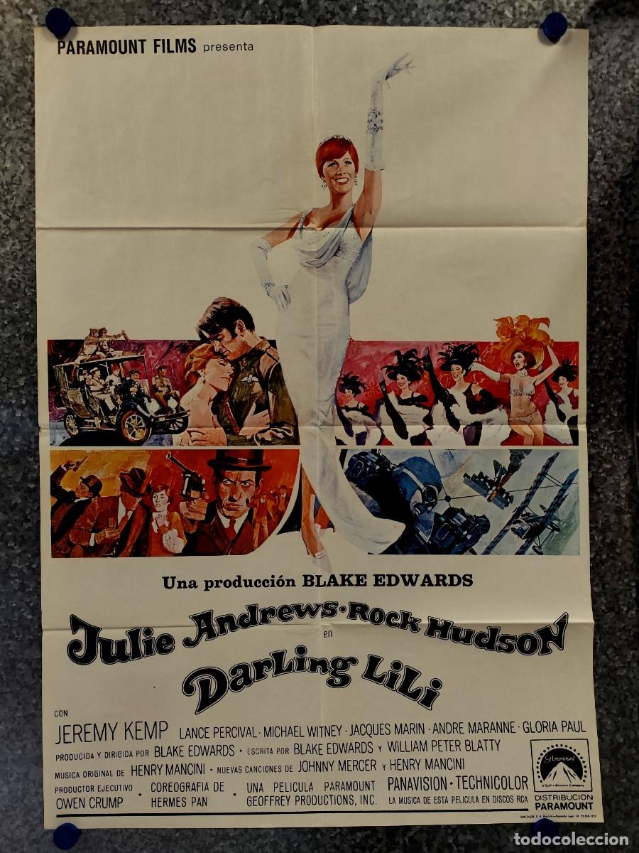 Cine: DARLING LILI. JULIE ANDREWS, ROCK HUDSON, BLAKE EDWARDS. A&Ntilde;O 1970, POSTER ORIGINAL