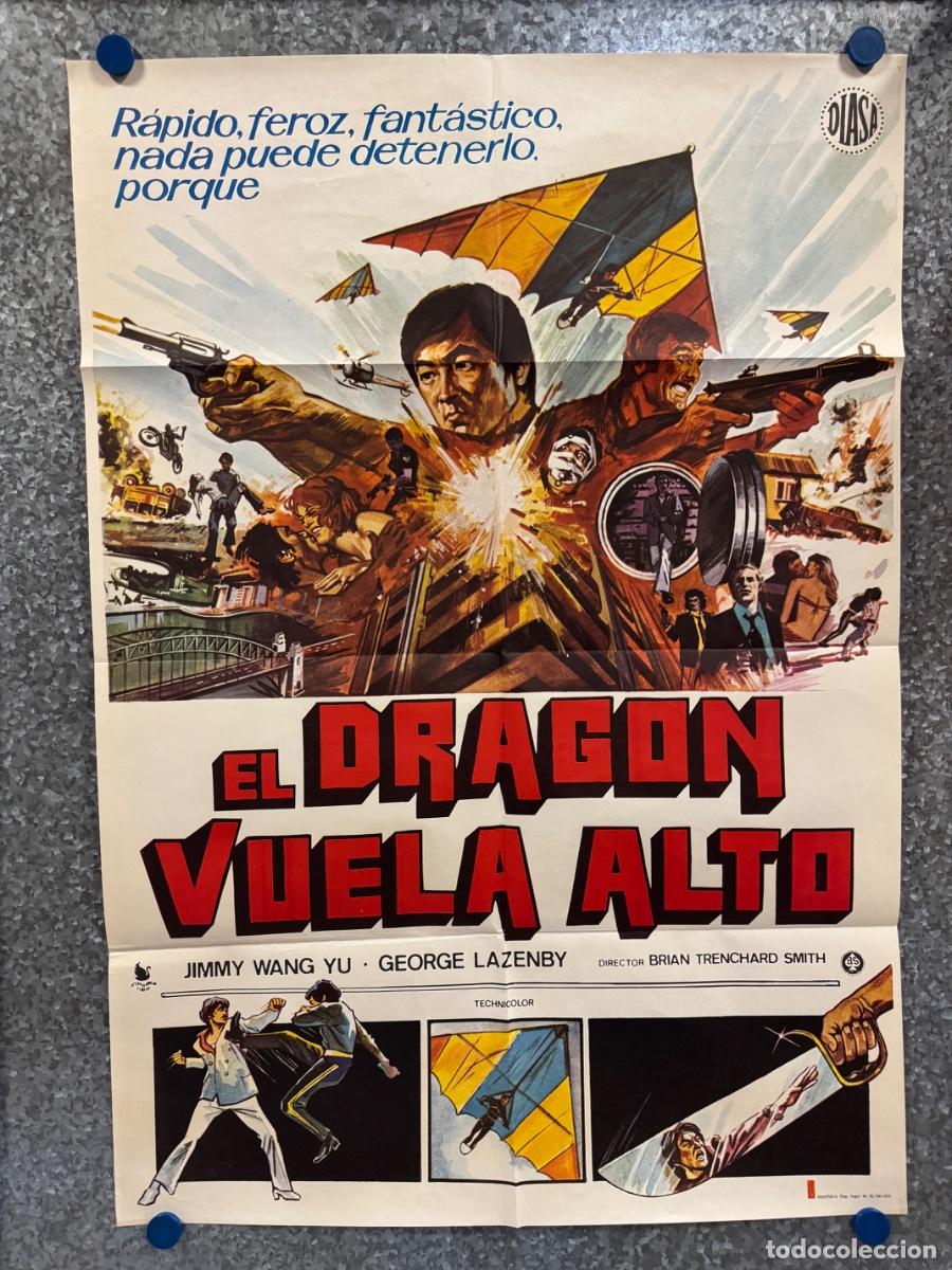 Cine: El dragon vuela alto, Jimmy Wang Yu, George Lazenby, A&ntilde;o 1975, POSTER ORIGINAL