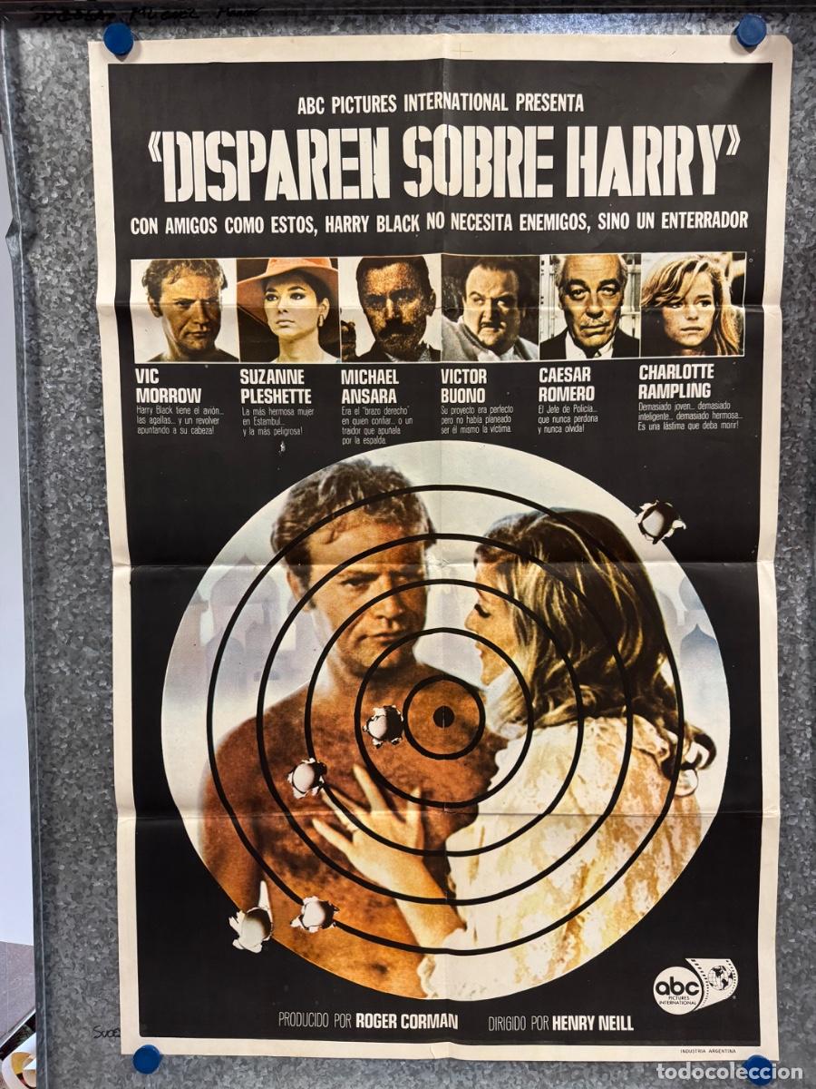 Cine: Disparen sobre Harry, Vic Morrow, Suzanne Pleshette, POSTER ORIGINAL