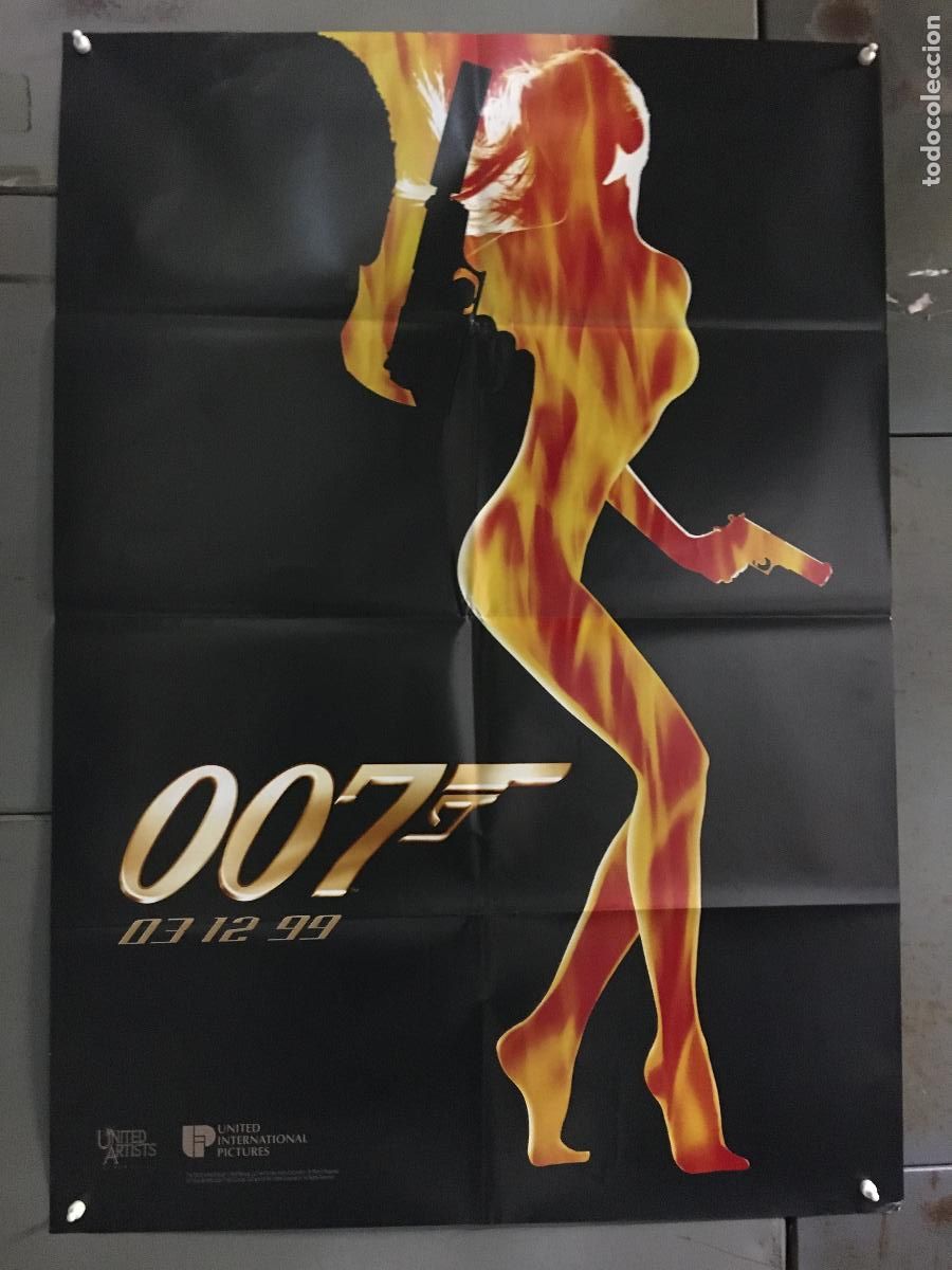 Kino: AFG83 EL MUNDO NUNCA ES SUFICIENTE JAMES BOND 007 PIERCE BROSNAN POSTER ORIGINAL 70X100 AVANCE h4