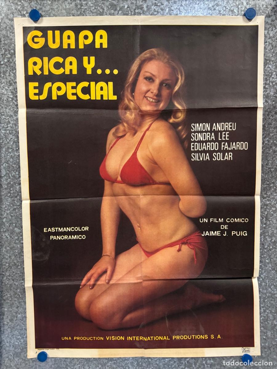 Cine: Guapa rica y especial, Simon Andreu, Sondra Lee, A&ntilde;o 1975, POSTER ORIGINAL