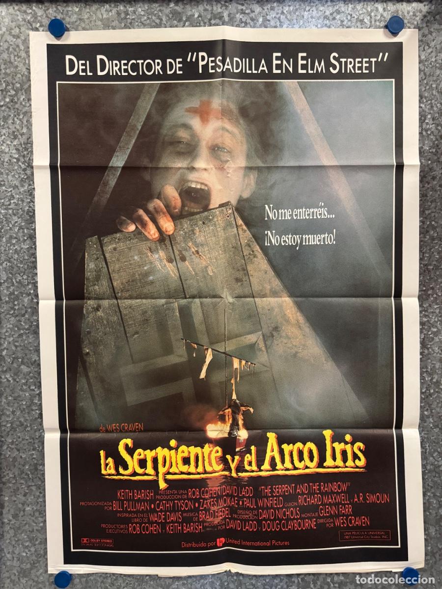 Cinema: La serpiente y el arco iris, Bill Pullman, Cathy Tyson, A&ntilde;o 1987, POSTER ORIGINAL