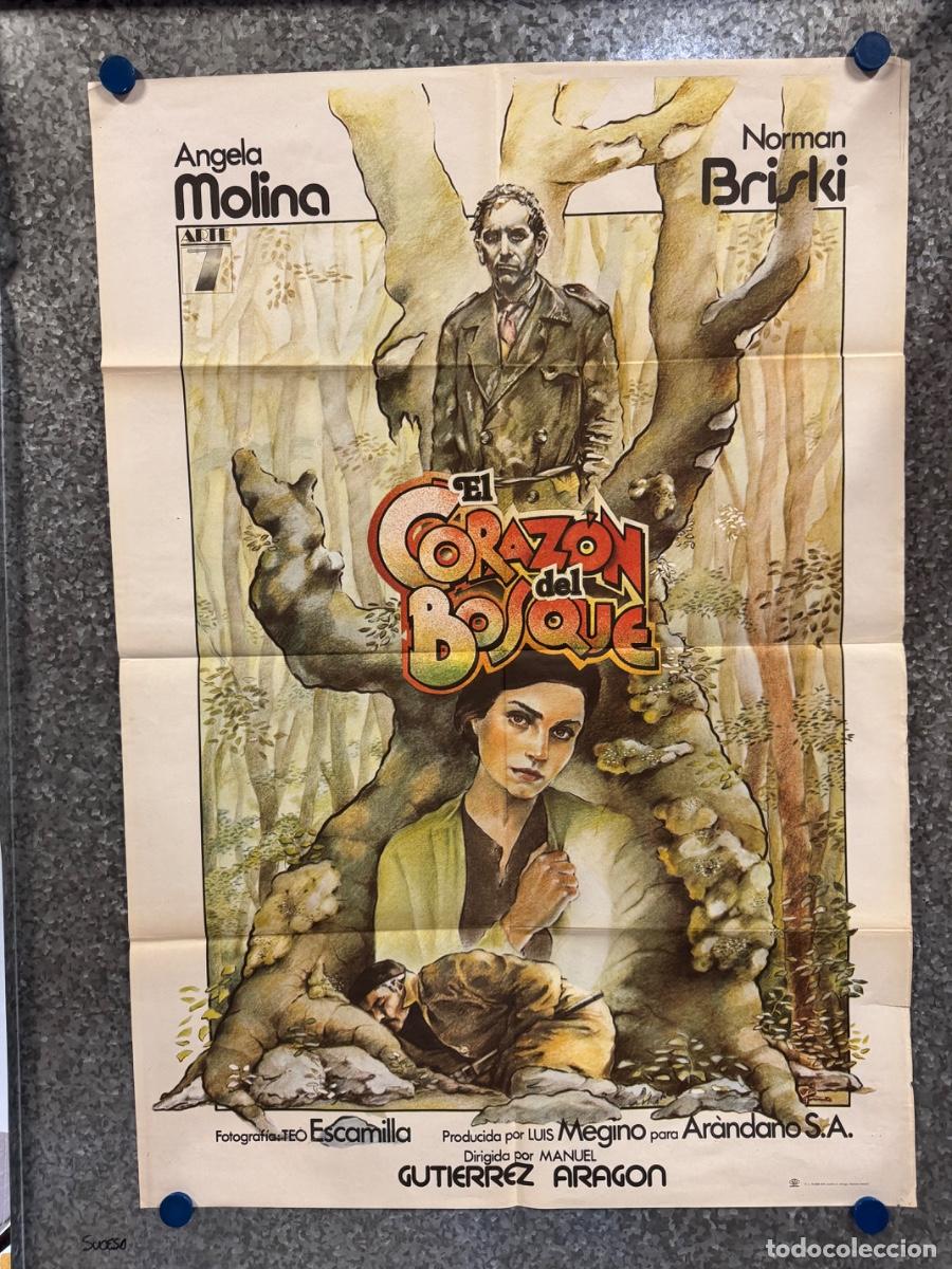 Cine: El corazon del bosque, Angela Molina, Norman Briski, A&ntilde;o 1979, POSTER ORIGINAL