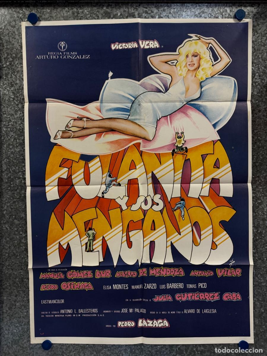 Cine: Fulanita y sus menganos, Victoria Vera, Manuel Gomez, POSTER ORIGINAL