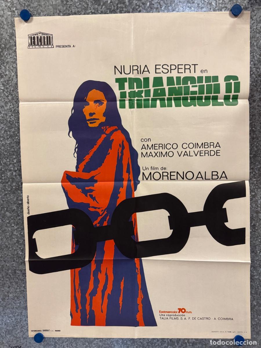 Cine: Triangulo, Nuria Espert, Americo Coimbra, A&ntilde;o 1972, POSTER ORIGINAL