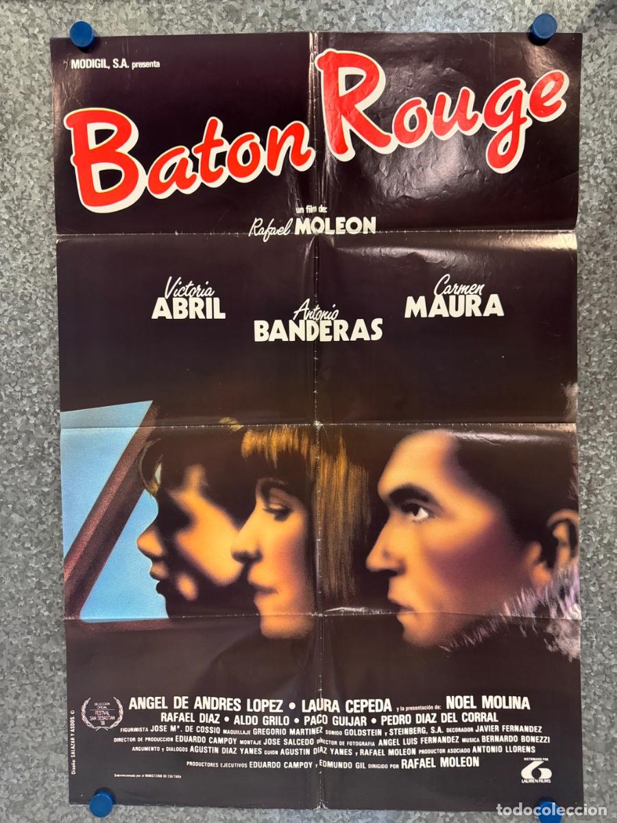 Cine: Baton Rouge, Victoria Abril, Carmen Maura, POSTER ORIGINAL