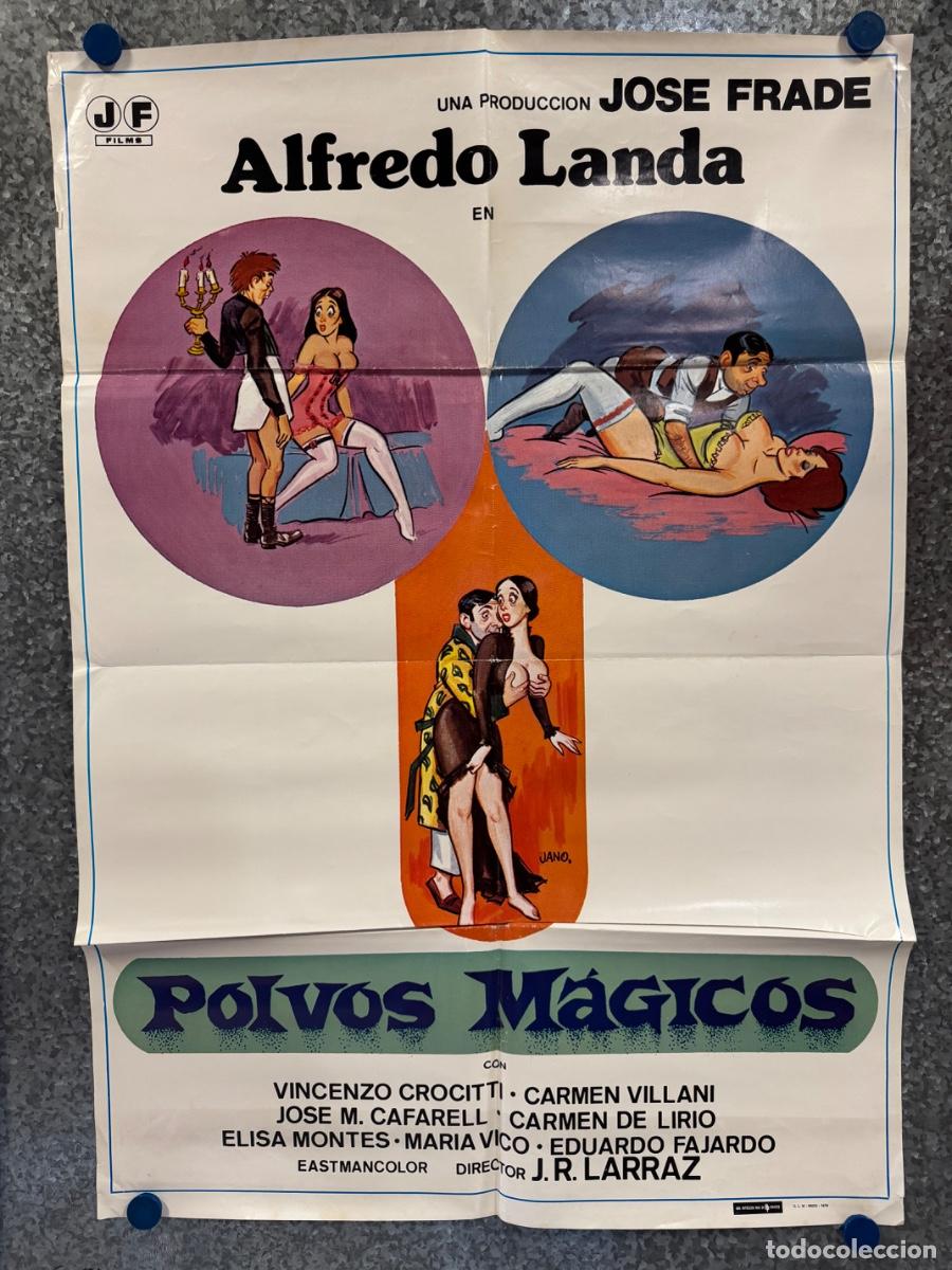 Cine: Polvos magicos, Alfredo Landa, Carmen Villani, A&ntilde;o 1979, POSTER ORIGINAL