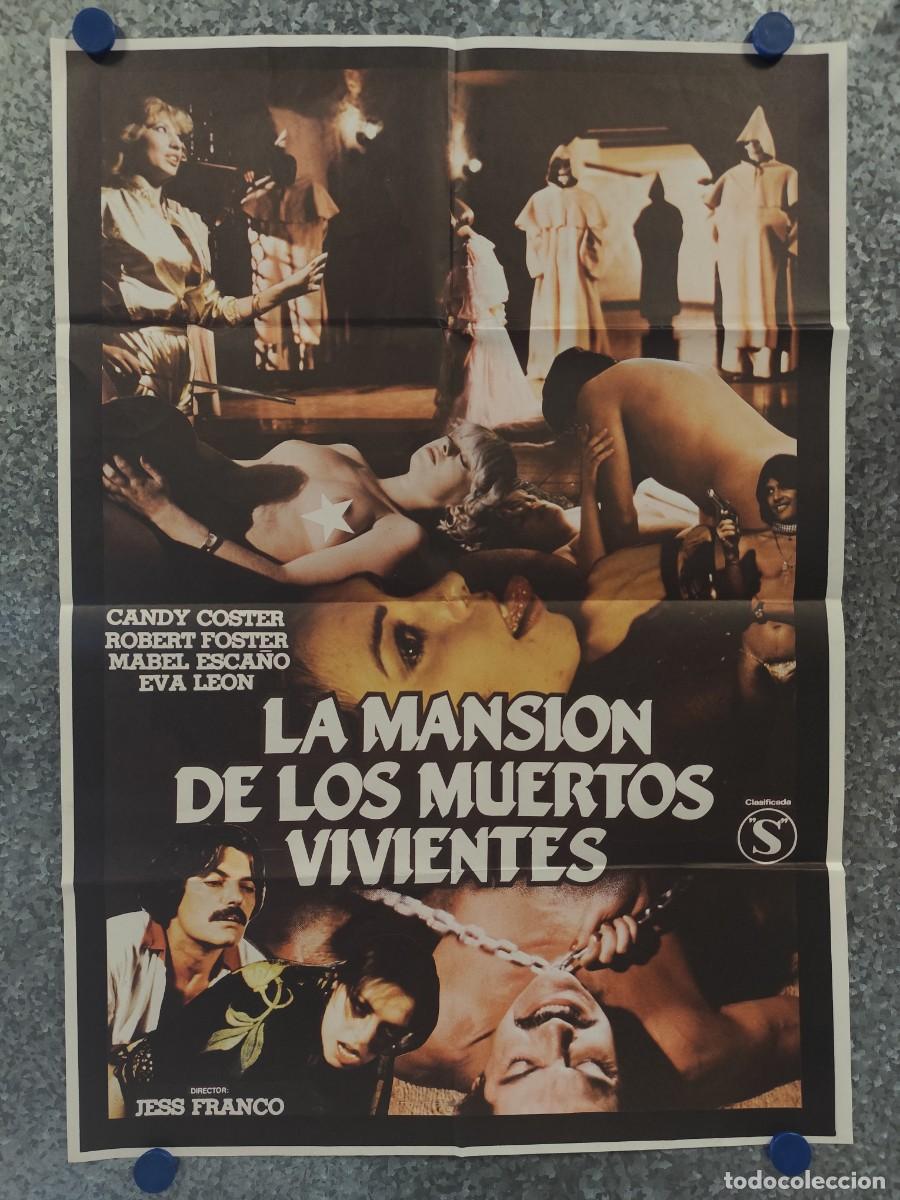 Cine: LA MANSION DE LOS MUERTOS VIVIENTES, JESUS FRANCO, LINA ROMAY, ANTONIO MAYANS. POSTER ORIGINAL