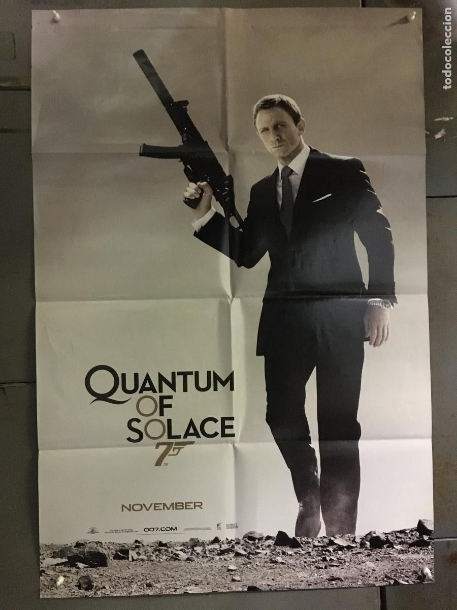 Cinema: AFG87 QUANTUM OF SOLACE JAMES BOND 007 DANIEL CRAIG POSTER ORIGINAL AMERICANO 68X101 AVANCE h0